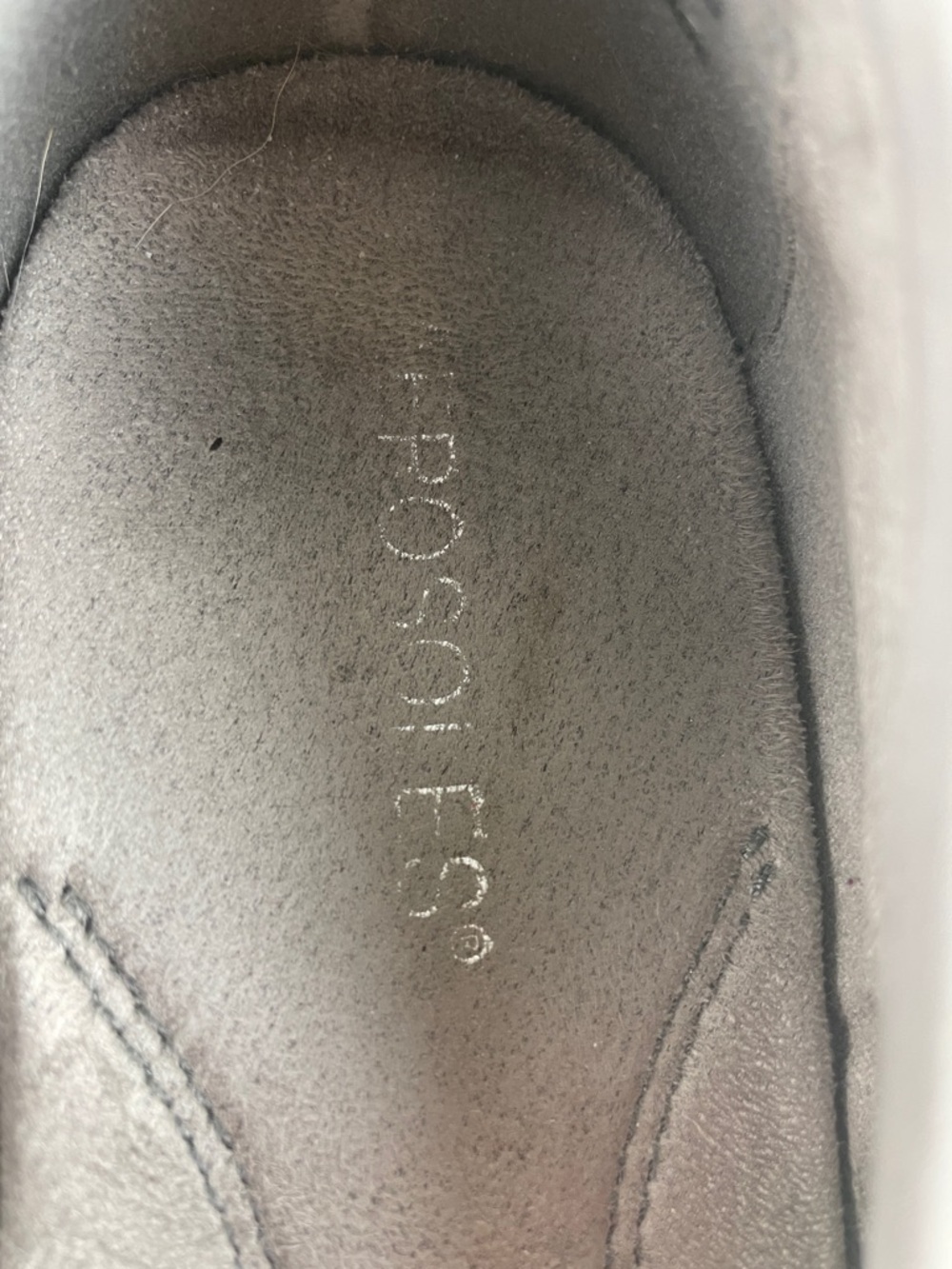 Aerosoles Gray Nubuck Slip-On Loafers Size 8.5 - Picture 5 of 12